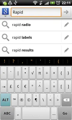 Rapid android App screenshot 1